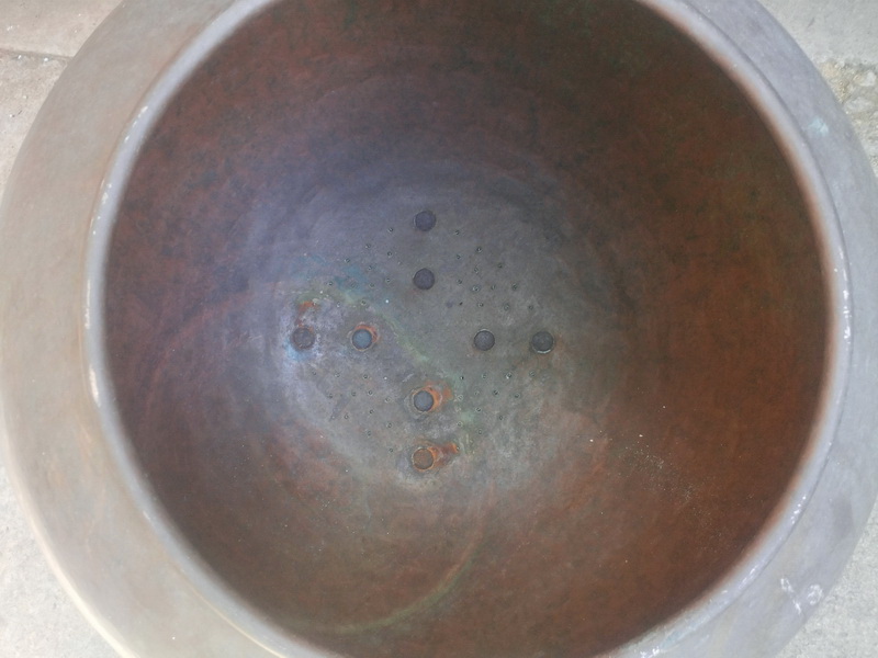 bombo olla maq garapiñar almendra cobre o3.5 alt 62 o68 1u